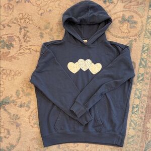 Demitra Collection Aeropostale Navy Hoodie with Heart Design